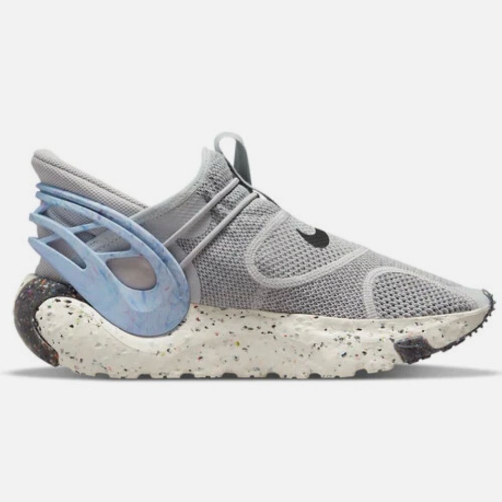 NWOB Nike Men’s Glide Flyease Neutral Gray Black White Blue Shoes DN4918-001 14